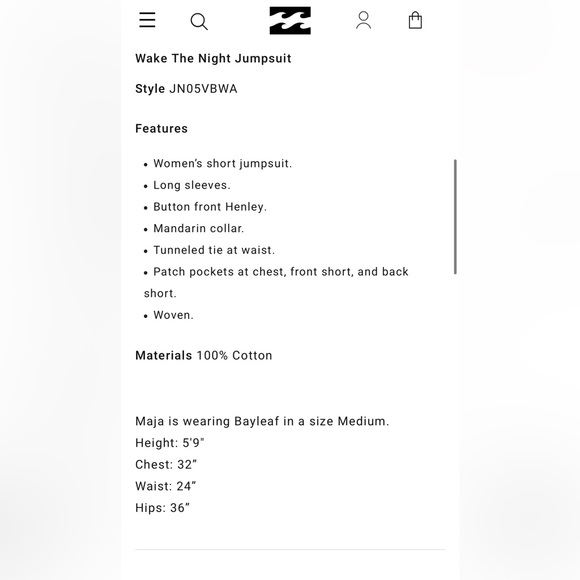 Billabong Long Sleeve Romper - Picture 6 of 11